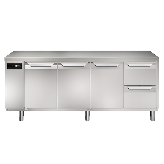 ecostore HP PremiumTavolo refrigerato 590lt, 3 porte, 2 cassetti, -2+10°C, remoto