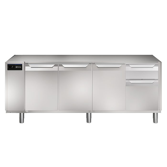 ecostore HP PremiumTavolo refrigerato 590lt, 3 porte, 1/3 e 2/3 cassetti, -2+10°C, no top