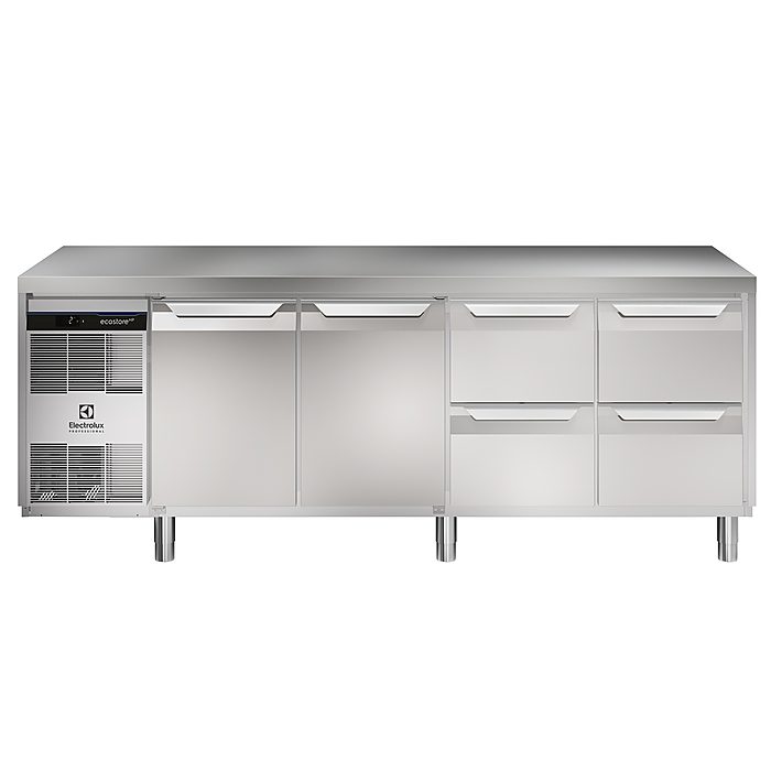 ecostore HP PremiumTavolo refrigerato 590lt, 2 porte, 4 cassetti, -2+10°C