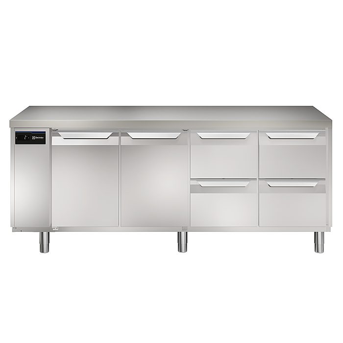 ecostore HP PremiumTavolo refrigerato 590lt, 2 porte, 4 cassetti, -2+10°C, remoto