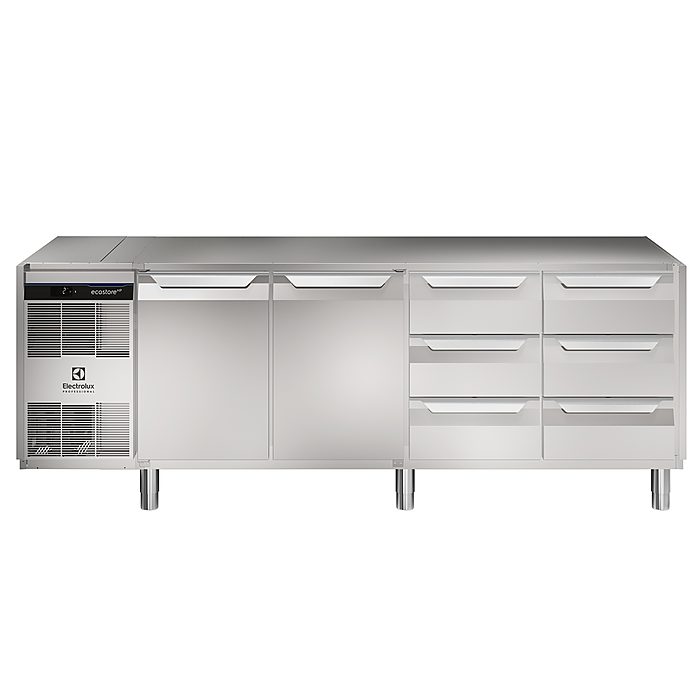 ecostore HP PremiumTavolo refrigerato 590lt, 2 porte e 6x⅓ cassetti, -2+10°C, no top