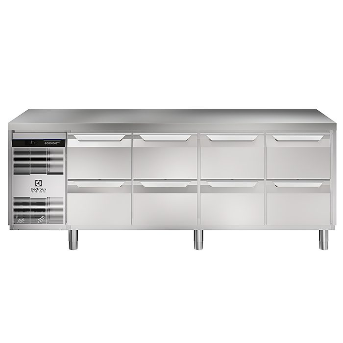 ecostore HP PremiumTavolo refrigerato 590lt, 8 cassetti, -2+10°C