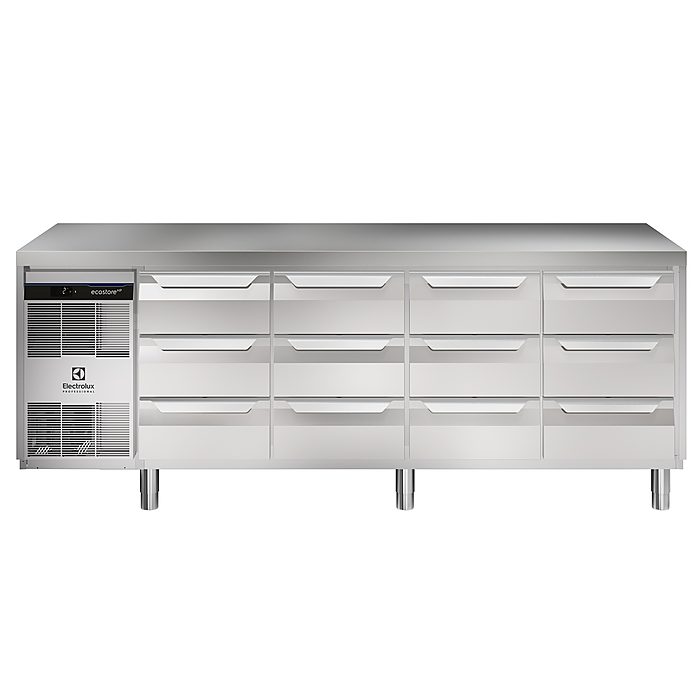 ecostore HP PremiumTavolo refrigerato 590lt, 12x⅓ cassetti, -2+10°C