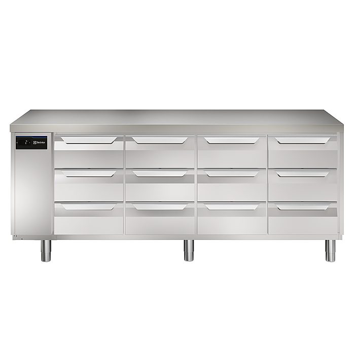 ecostore HP PremiumTavolo refrigerato 590lt, 12x⅓ cassetti, -2+10°C, remoto