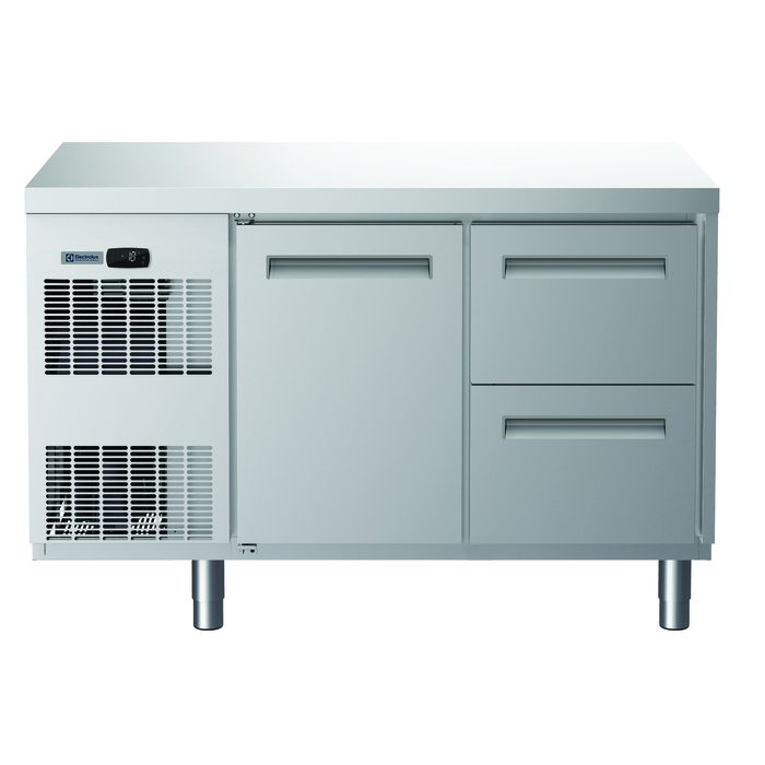 ecostore HPTavolo freezer 1 porta e 2 cassetti, -22-15°C, AISI 304, R290
