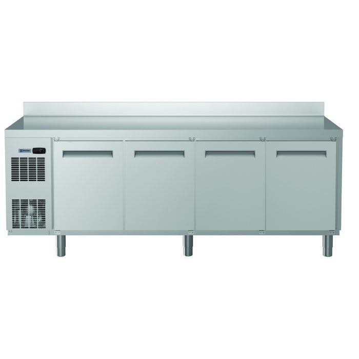 ecostore HPTavolo refrigerato 4 porte, -2+10°C, AISI 304, con alzatina, R290