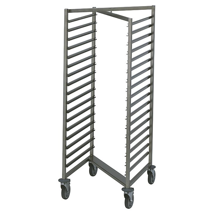 Carrelli di servizioCarrello impilabile per 17 bacinelle GN 2/1